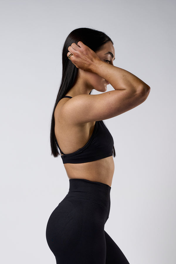 SYNERGY SEAMLESS BRA - BLACK